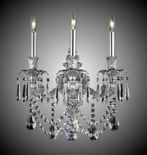 American Brass & Crystal WS2081-A-01G-PI - Three Light Wall Sconce